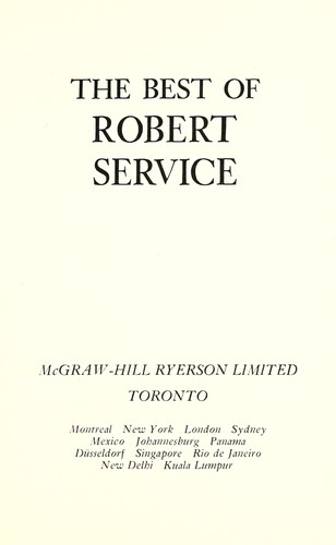 The best of Robert Service