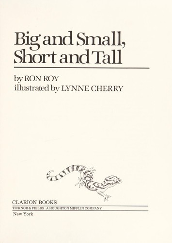 Big and small, short and tall