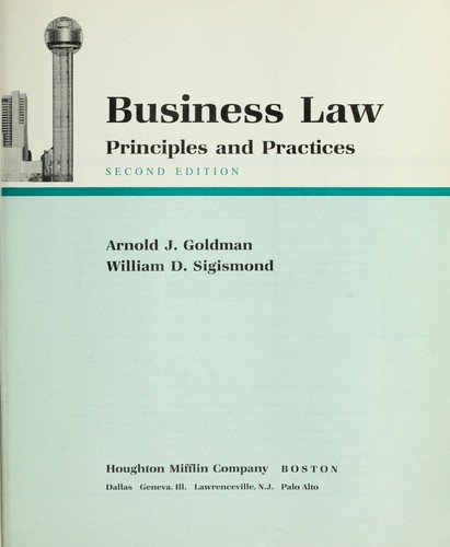 Business law : principles and practices