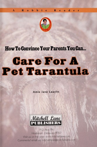 Care for a pet tarantula
