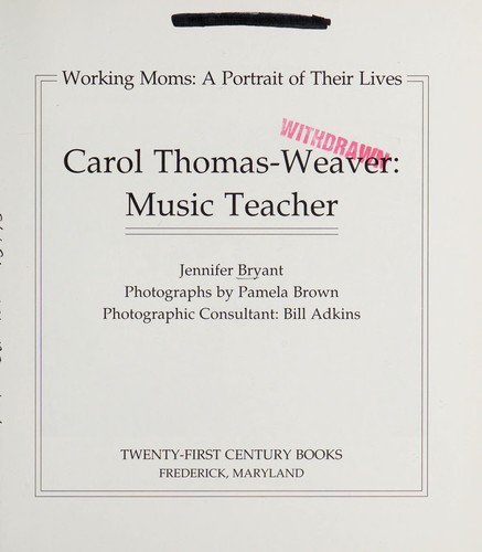 Carol Thomas-Weaver, music teacher