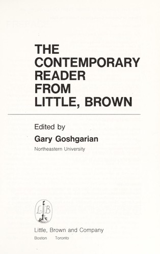 The contemporary reader from Little, Brown