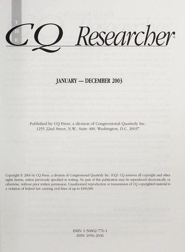 The Cq Researcher