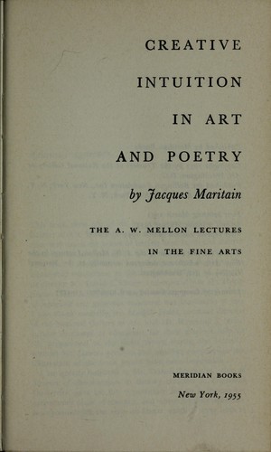 Creative intuition in art and poetry