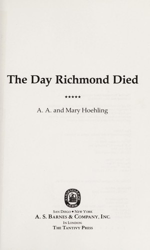 The day Richmond died