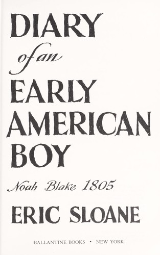 Diary of an Early American Boy