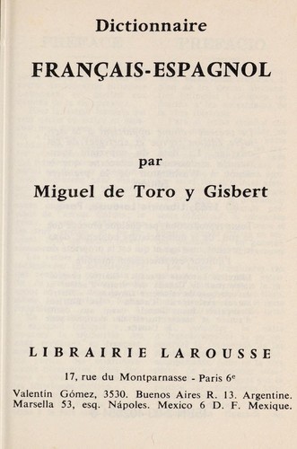 Dictionnaire français-espagnol
