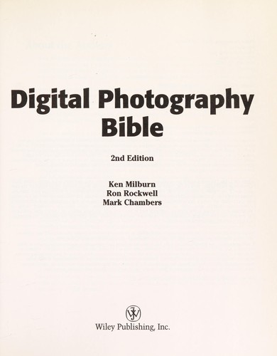 Digital photography bible