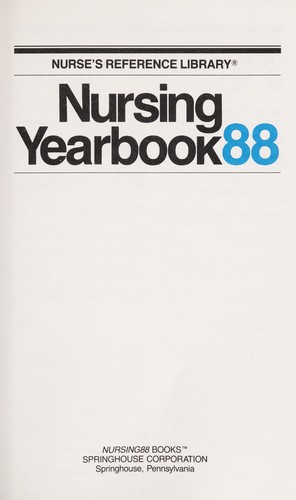 Nursing Yearbook '88 (DISCONTINUED (Nursing Reference Library))