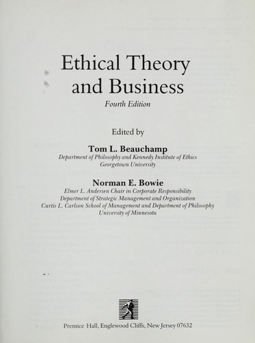 Ethical theory and business