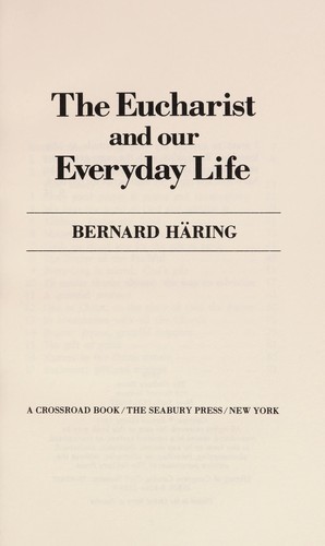 The Eucharist and our everyday life