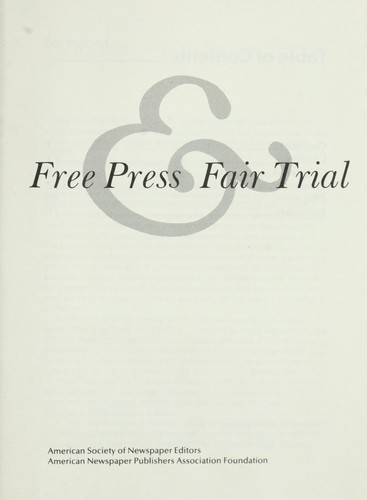 Free press & fair trial