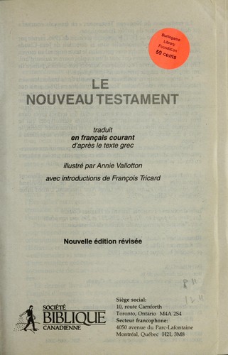 Le Nouveau Testament