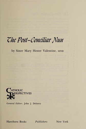 The post-conciliar nun