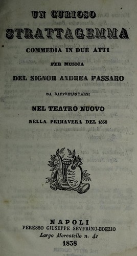 Un curioso strattagemma [i.e. stratagemma]