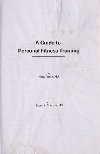 A guide to personal fitness training
