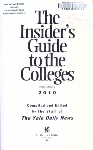 The insider's guide to the colleges, 2010