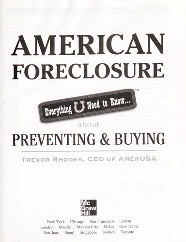 American foreclosure