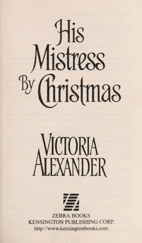 His mistress by Christmas