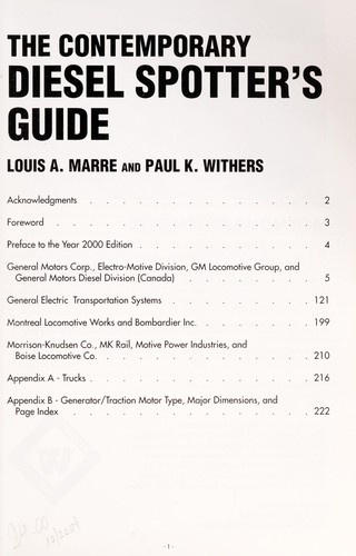 The contemporary diesel spotters guide