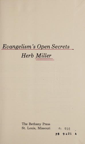 Evangelism's open secrets