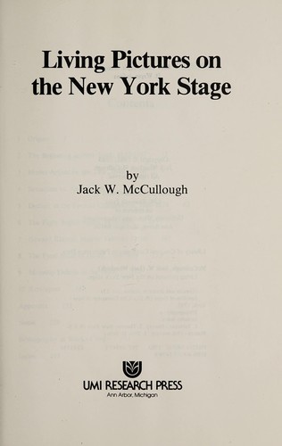 Living pictures on the New York stage