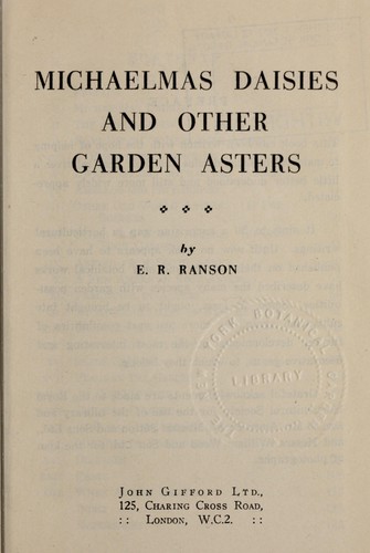 Michaelmas daisies and other garden asters