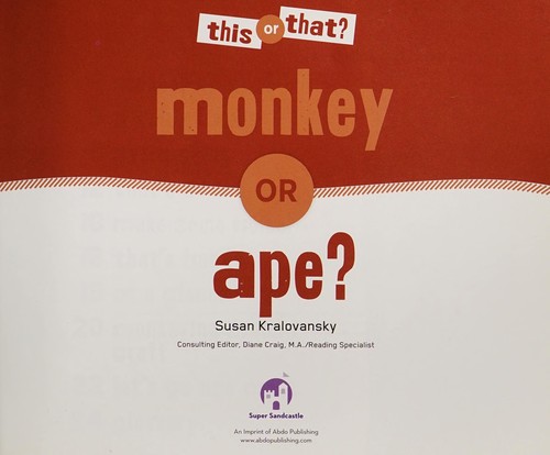 Monkey or ape?