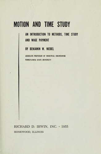 Motion and time study