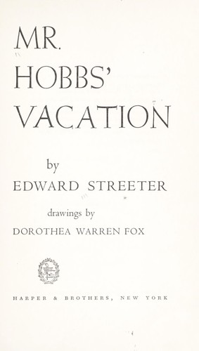 Mr. Hobbs' vacation