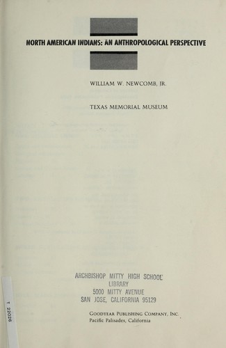 North American Indians: an anthropological perspective