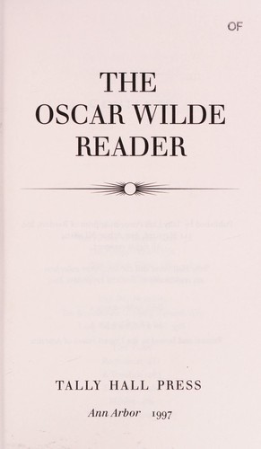 The Oscar Wilde reader