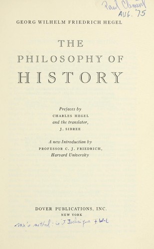The Philosophy of history
