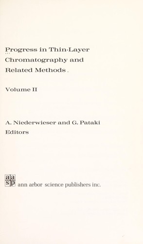 Progress in thin-layer chromatography and related methods