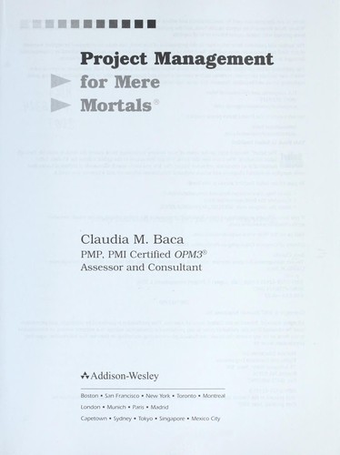 Project management for mere mortals
