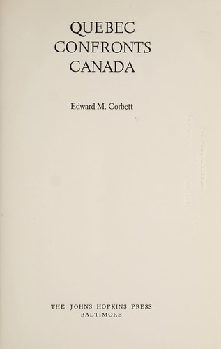 Québec Confronts Canada