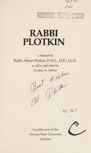 Rabbi Plotkin