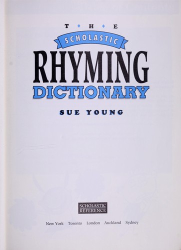 The Scholastic rhyming dictionary
