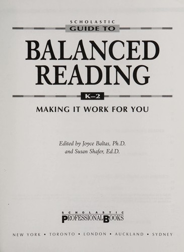 Scholastic guide to balanced reading