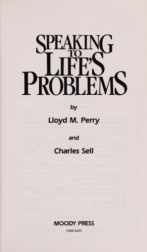 Speaking to life's problems