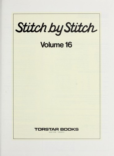 Stitch by Stitch, Volume 16