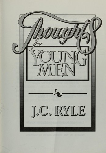 Thoughts for young men