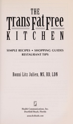 The trans fat free kitchen