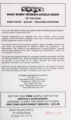 What every veteran should know