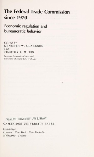 The Federal Trade Commission since 1970