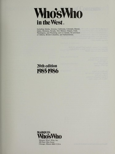 Who's who in the West