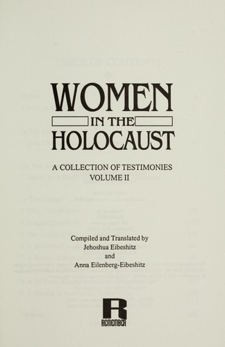 Women in the Holocaust