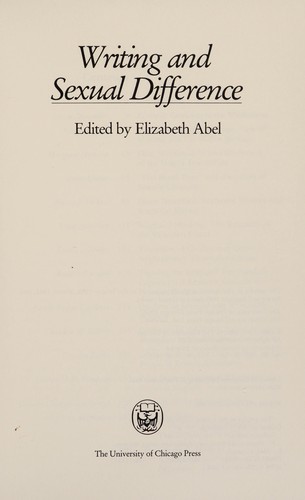 Writing and sexual difference