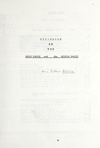 Histories of the Jelly family and the Hulpiau family