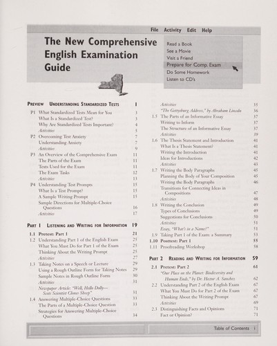 The new comprehensive English examination guide
